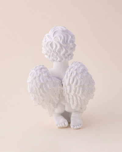 Book Reading Angel Cherub Figurine
