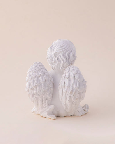 Book Reading Angel Cherub Figurine