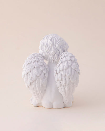 Book Reading Angel Cherub Figurine