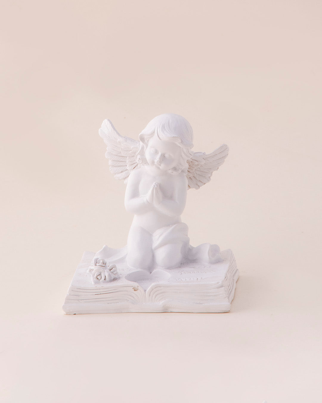 Praying On Book Angel Cherub Figurine