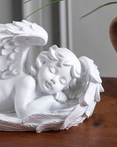 Heavenly Sleepy Angel Cherub Figurine