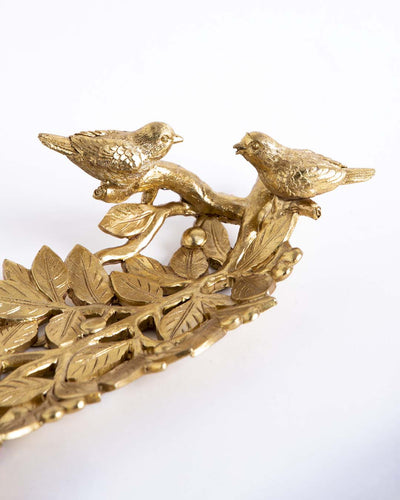 Golden Leaf Decorative Platter