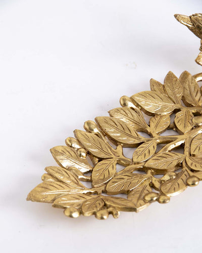 Golden Leaf Decorative Platter