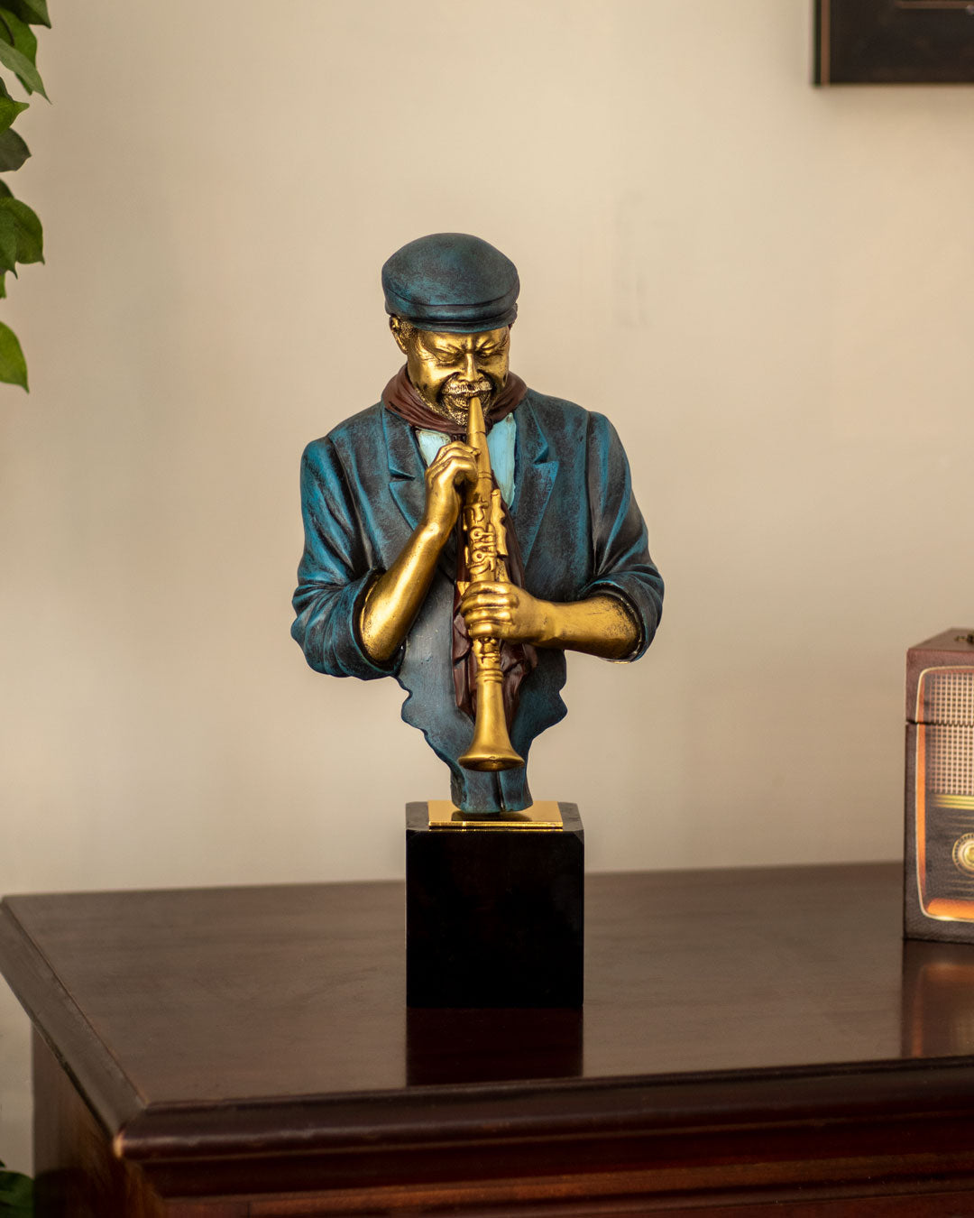 The Blues - Musician Playing Clarinet Bust