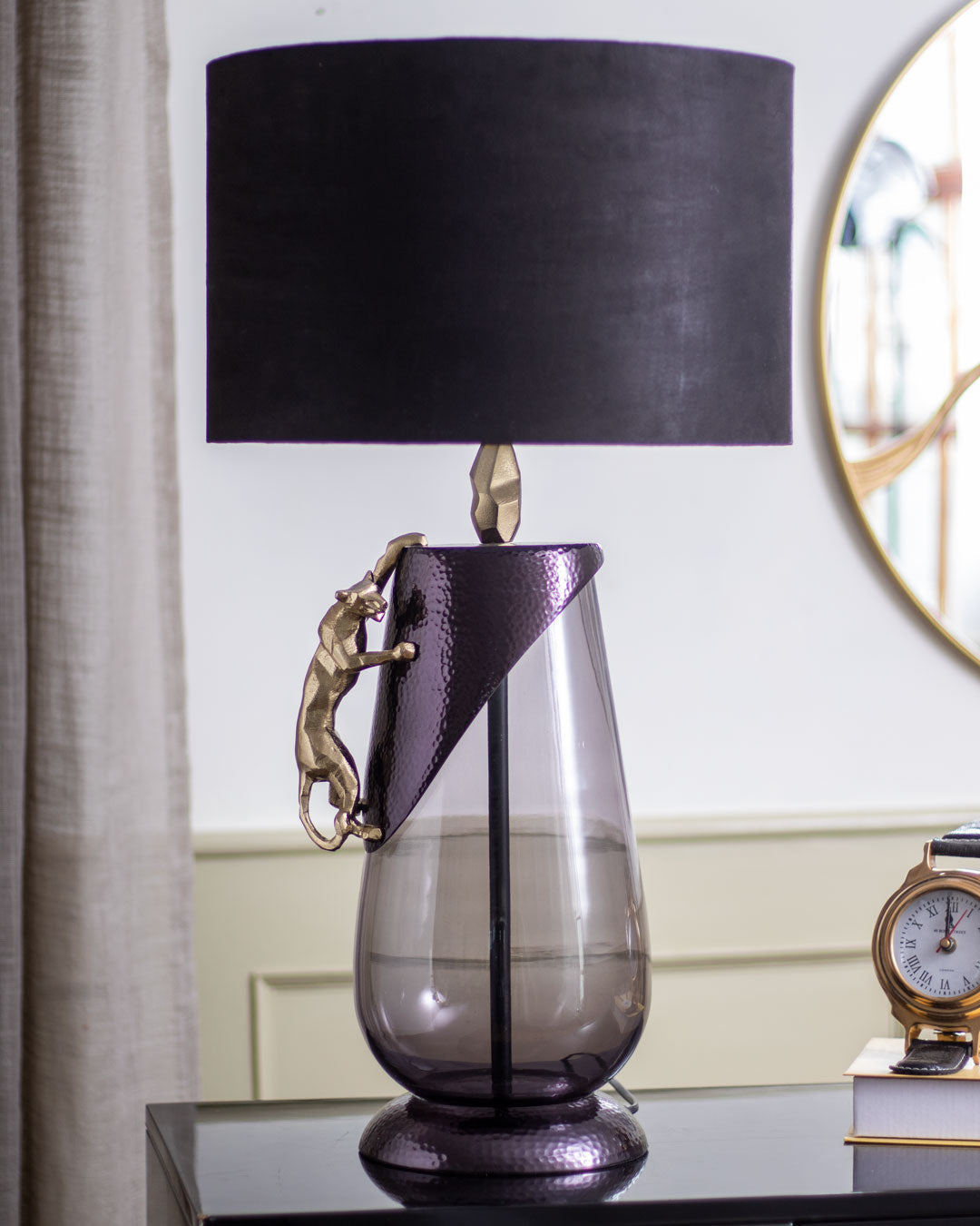 'Abstract Panther' Table Lamp