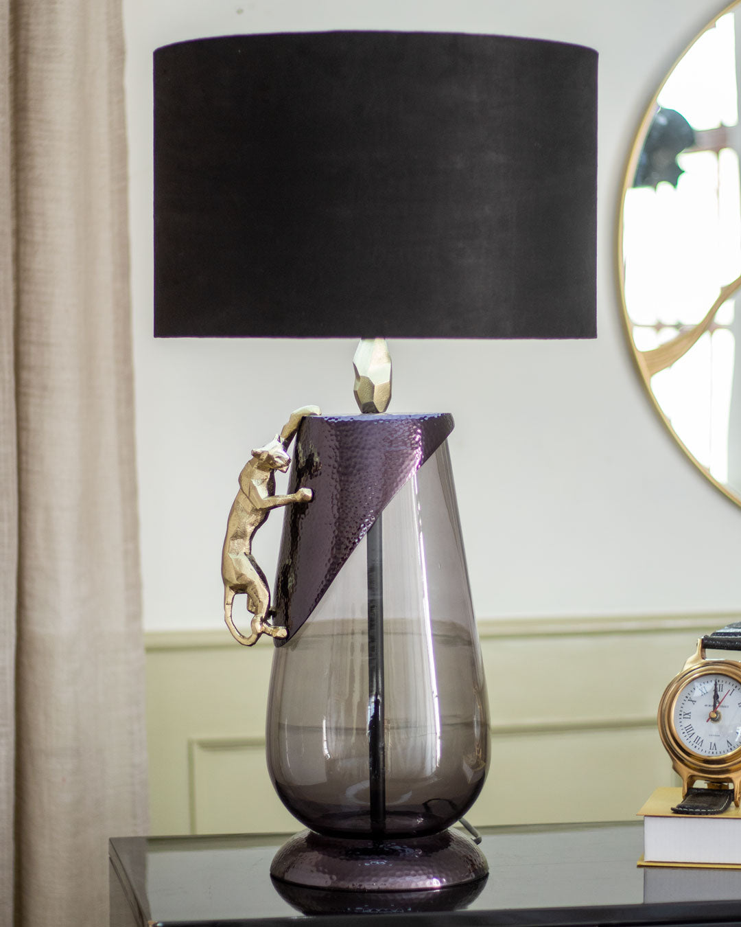 'Abstract Panther' Table Lamp