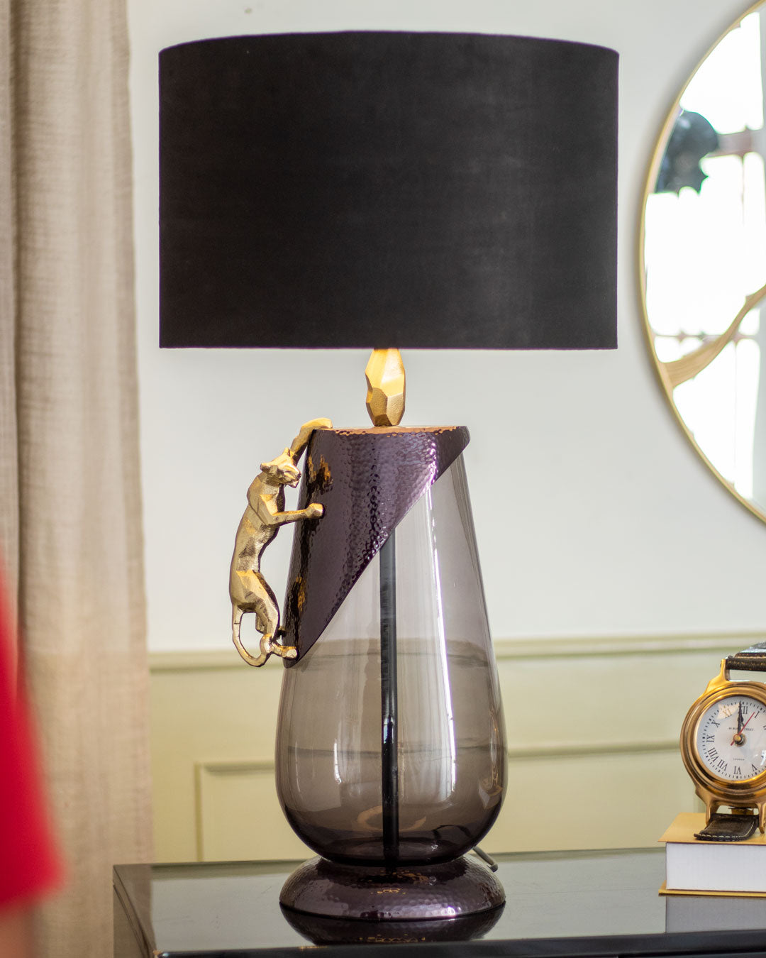 'Abstract Panther' Table Lamp