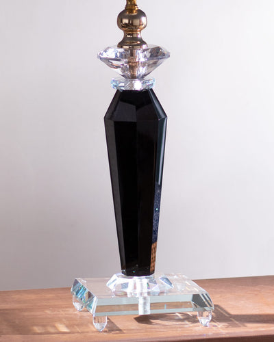 Radiant Elegance: Crystal Glass Table Lamp