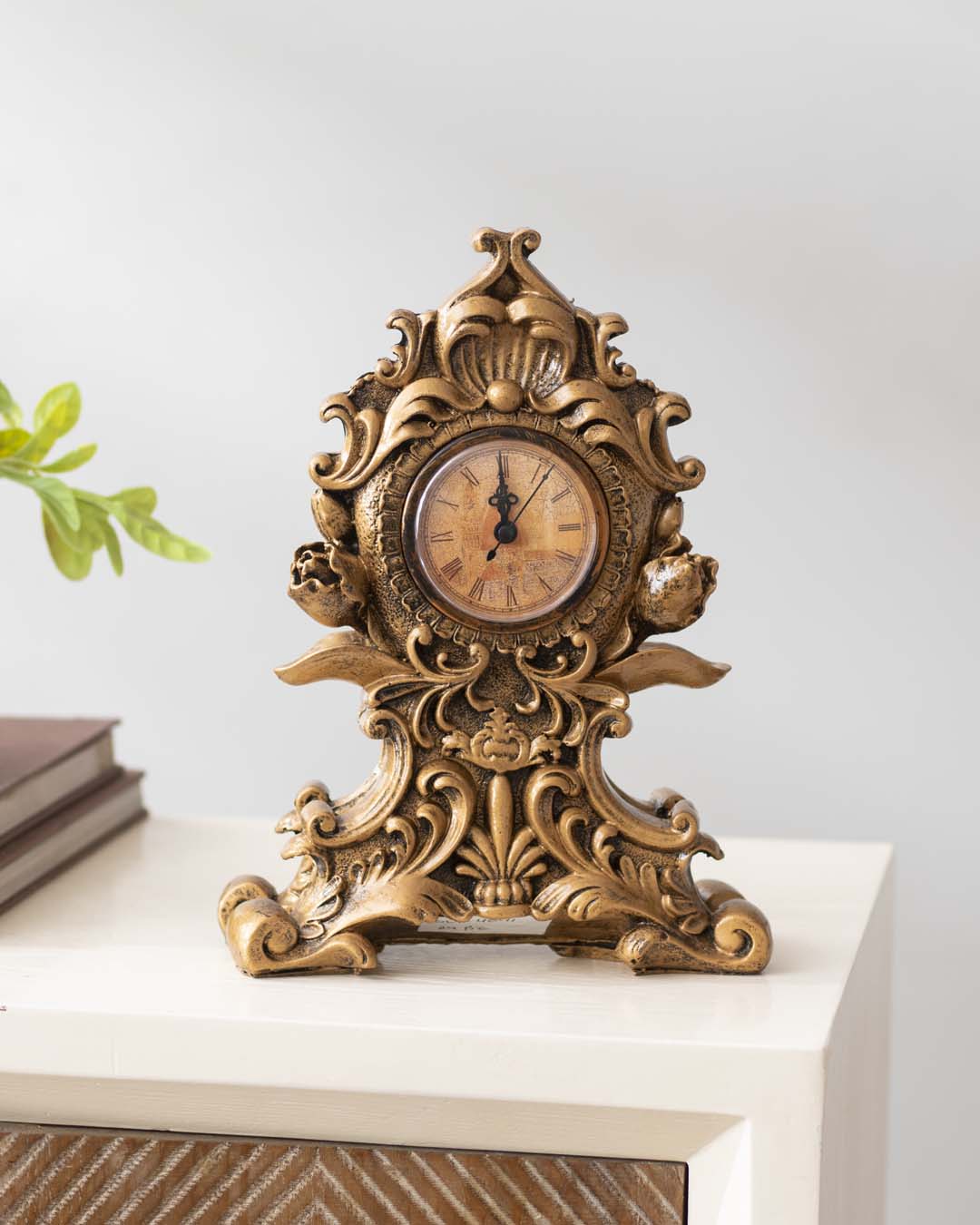 Classic Gold Victorian Table Top Clock