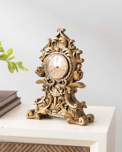 Classic Gold Victorian Table Top Clock