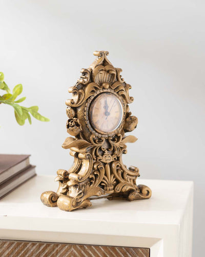 Classic Gold Victorian Table Top Clock