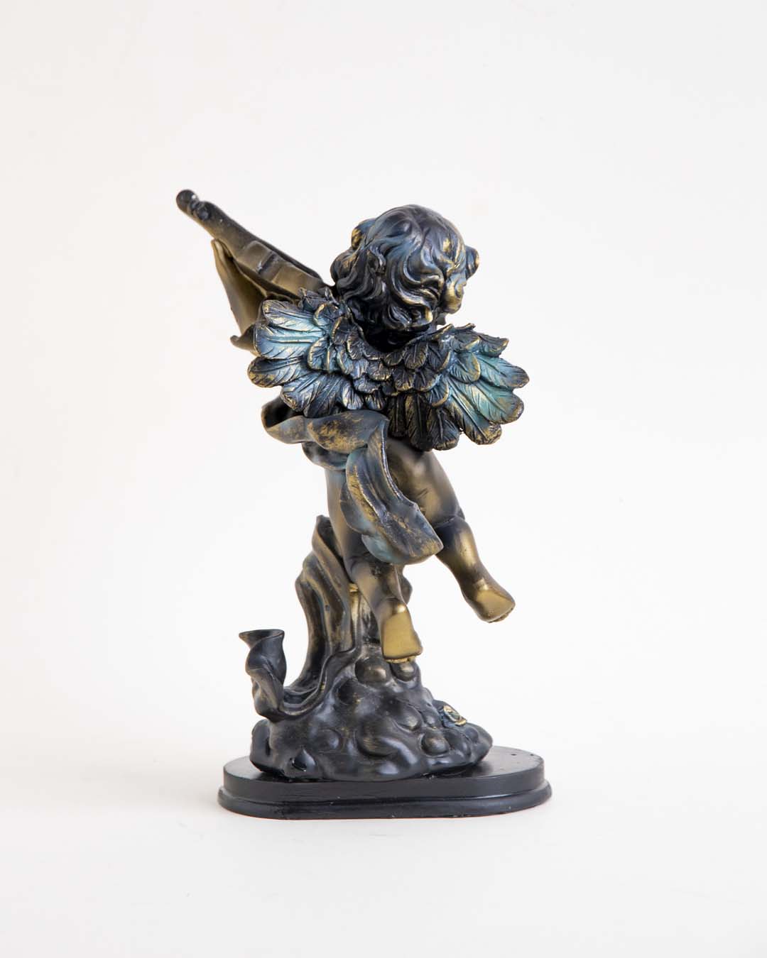 Playing Violin Angel Cherub Figurine - Large