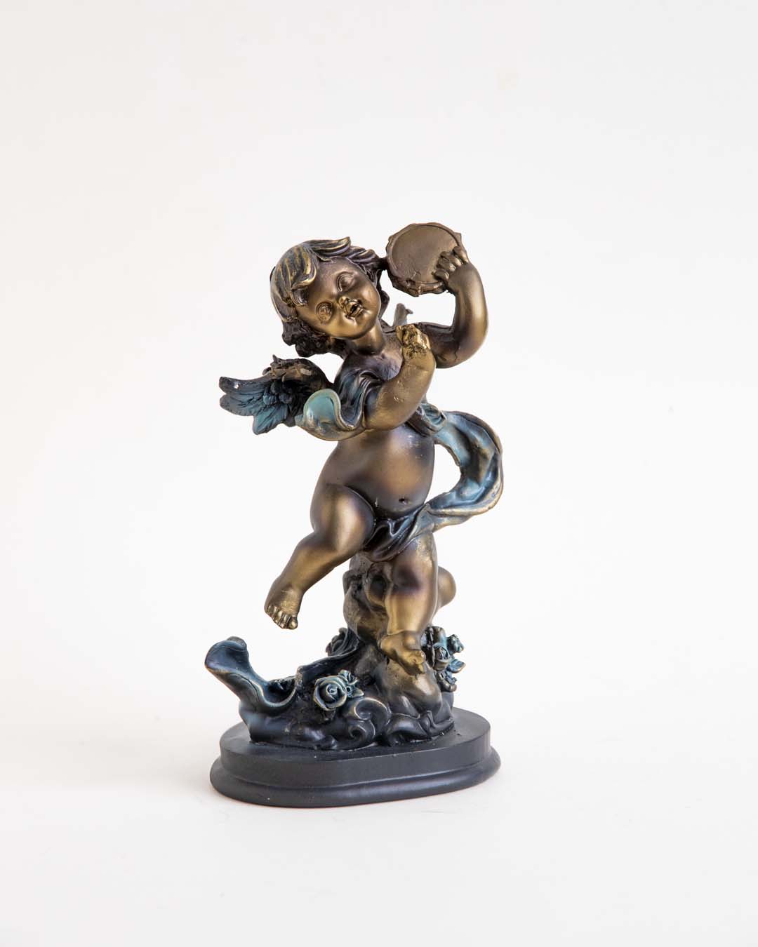 Angel Cherub Playing Tambourine