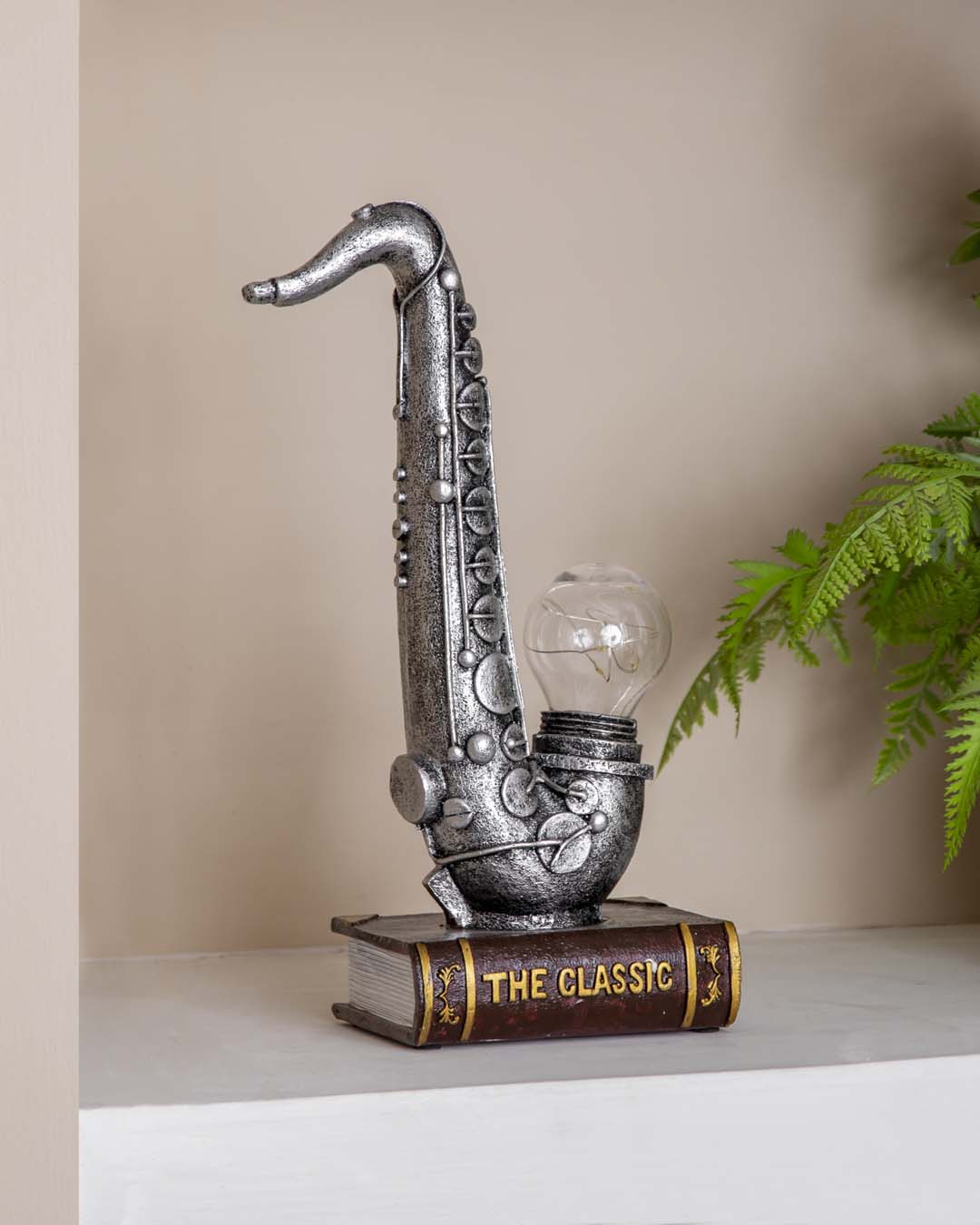 Saxophone Placed On Book Stand