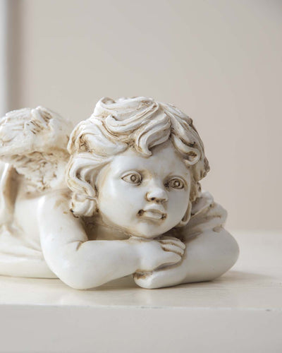 Thinking Angel Cherub Figurine