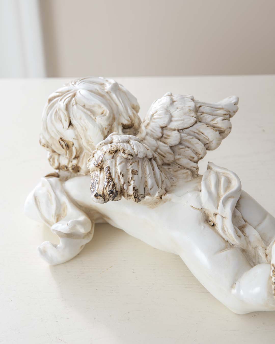 Thinking Angel Cherub Figurine