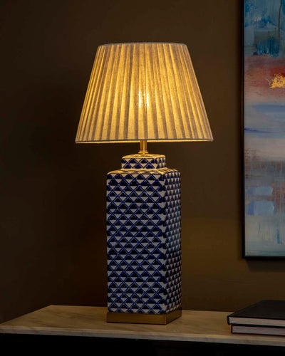 Rhombus Ceramic Table Lamp