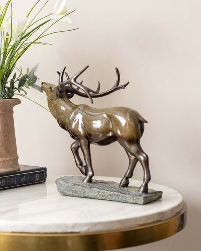 Majestic Reindeer Sculpture