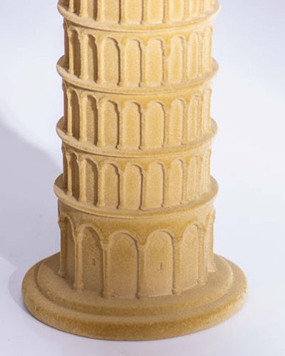 Vintage Leaning Tower of Pisa Velvet Sculpture