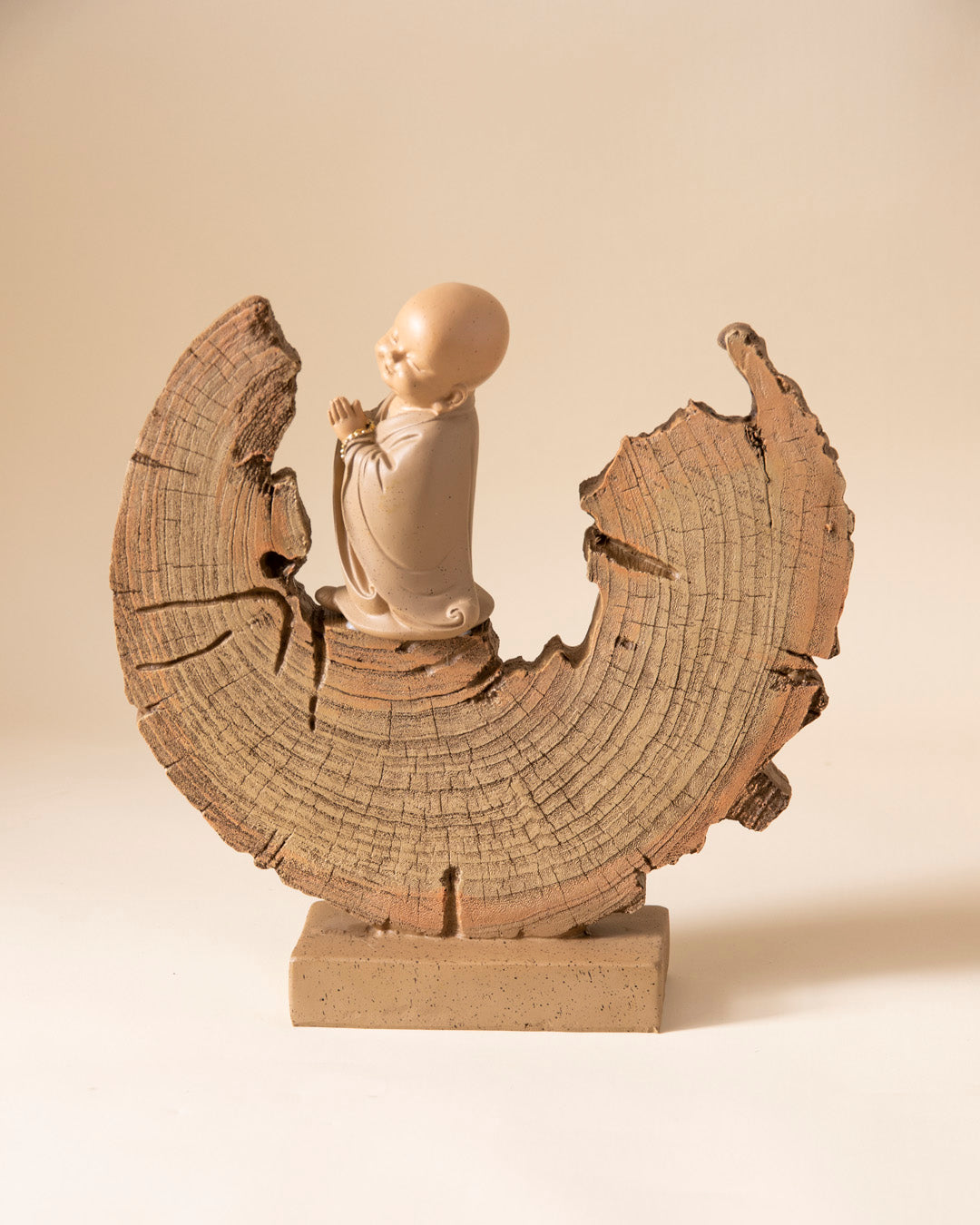 Crescent Zen Monk Sculpture