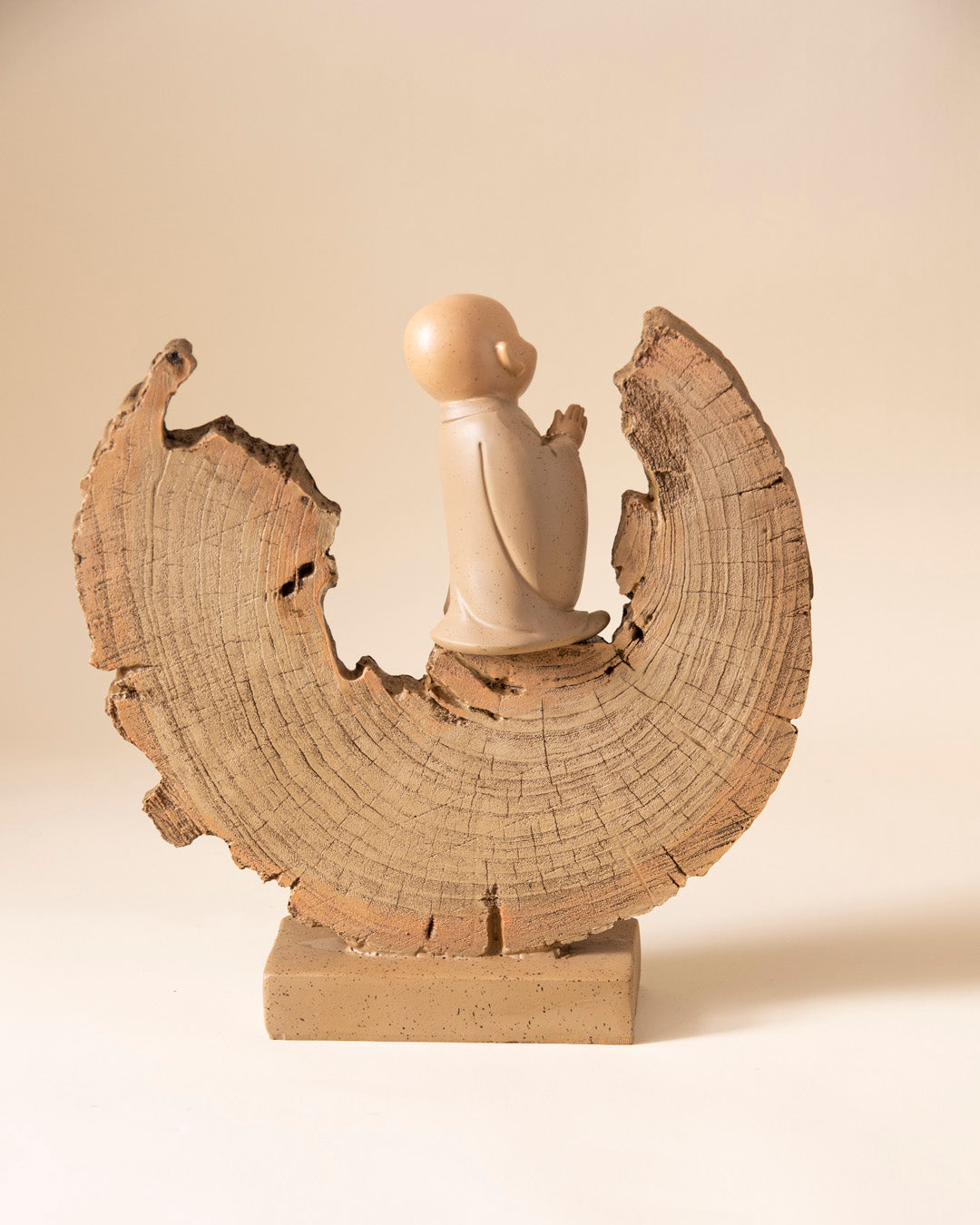 Crescent Zen Monk Sculpture