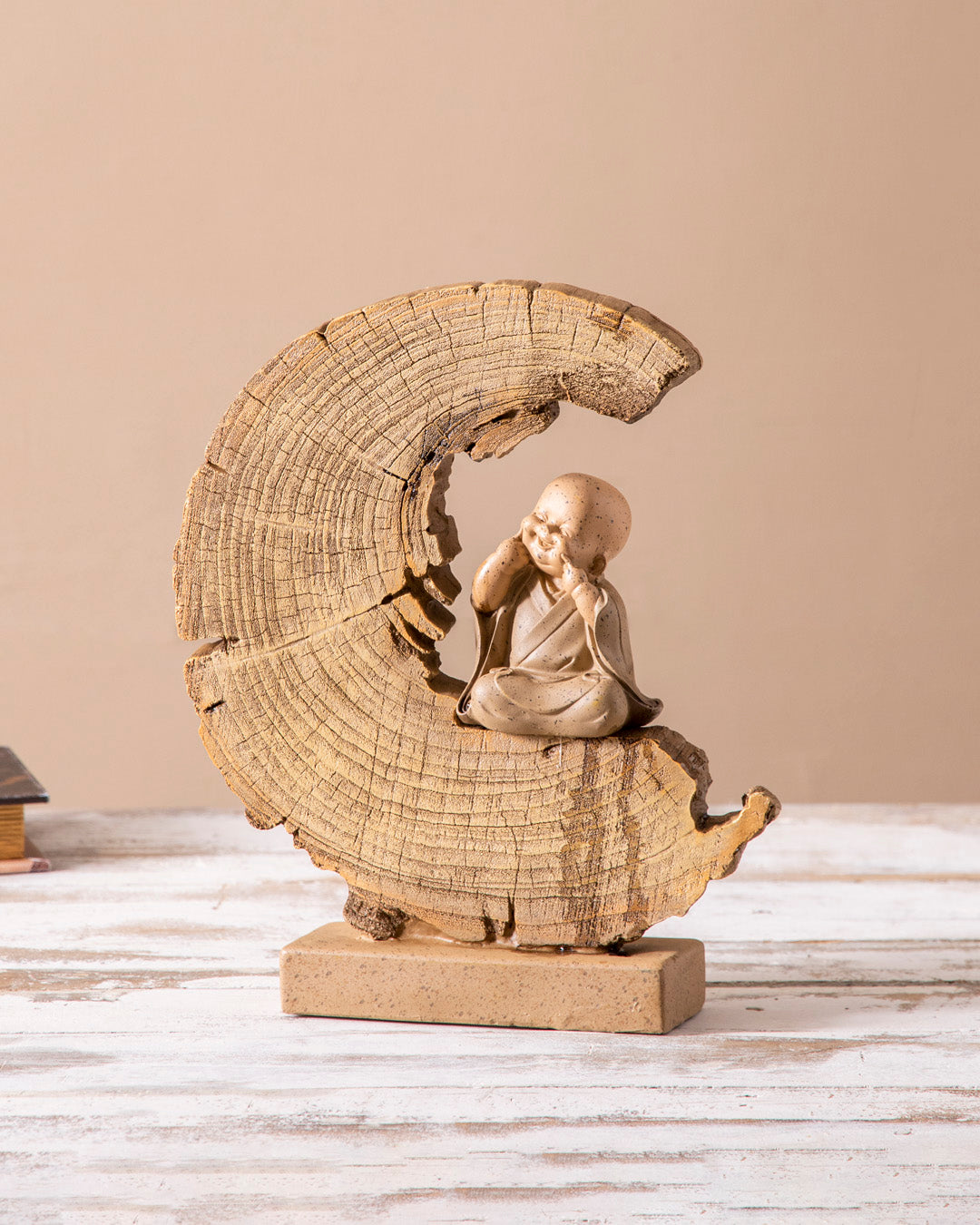 Crescent Zen Monk Sculpture