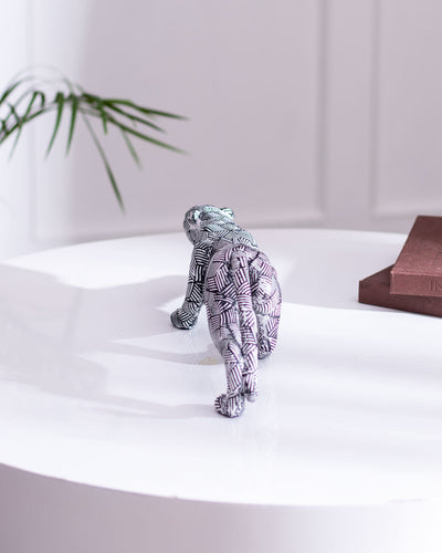 Abstract Polygonal Geometric Leopard Figurine