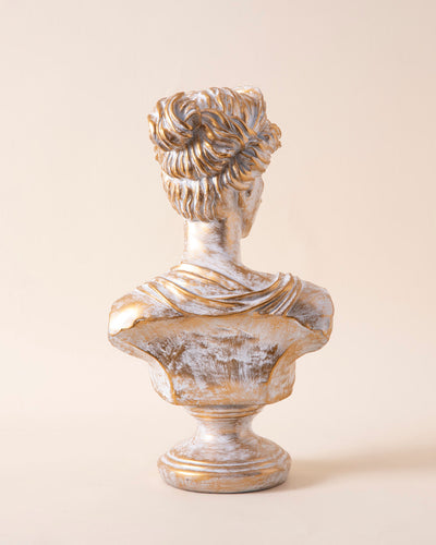 Timeworn Diana Bust Sculpture - White