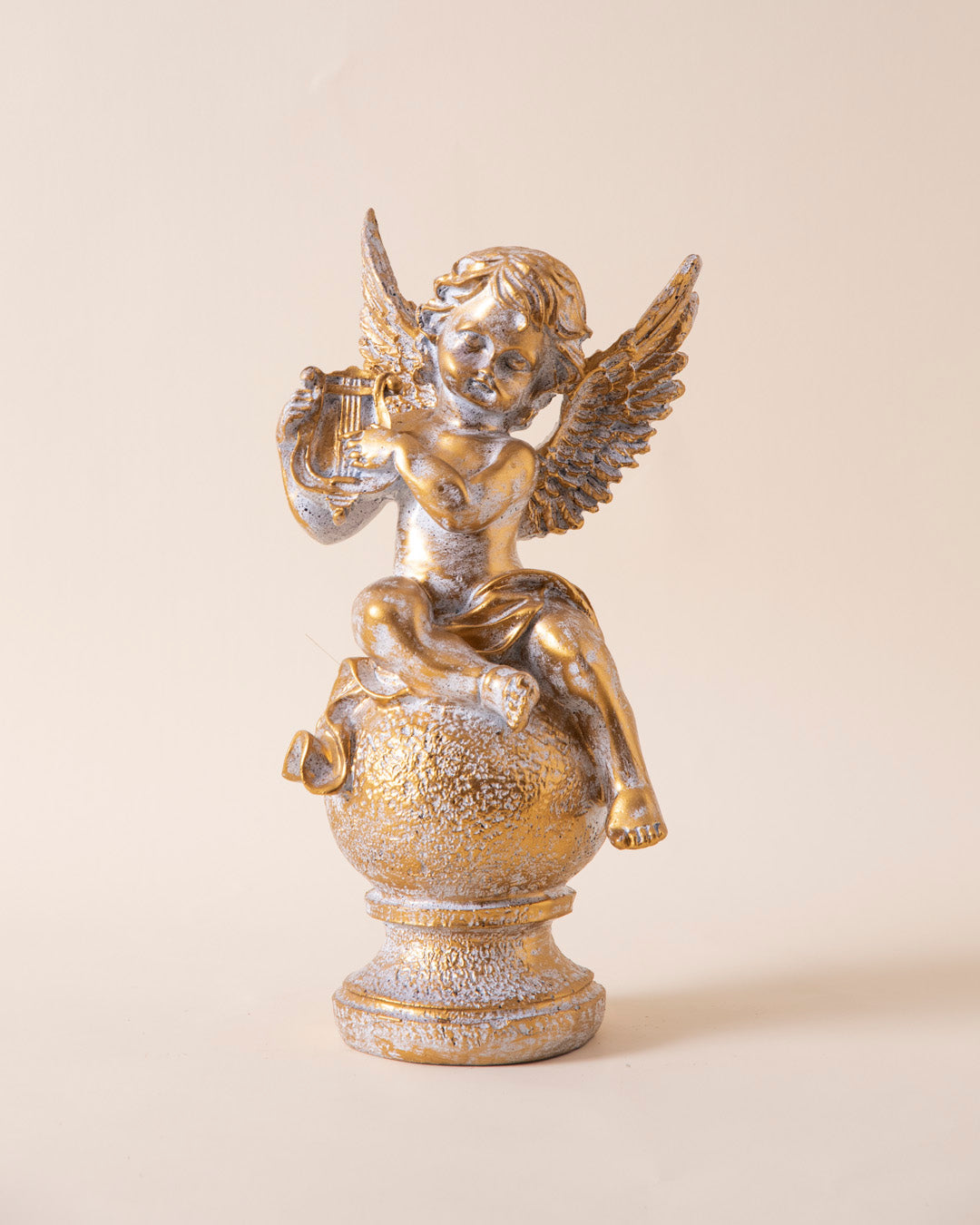 Angel Cherub Playing Harp