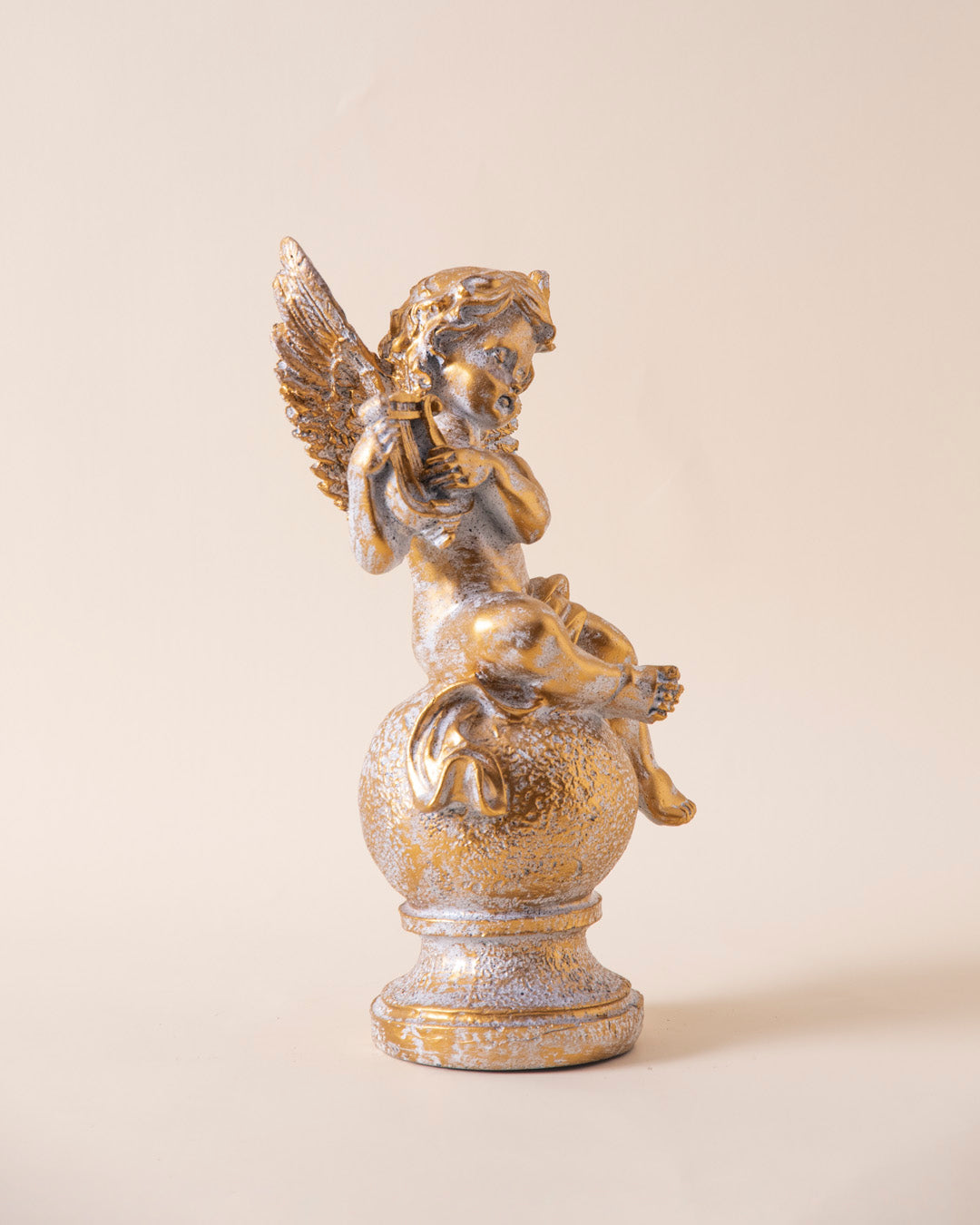 Angel Cherub Playing Harp