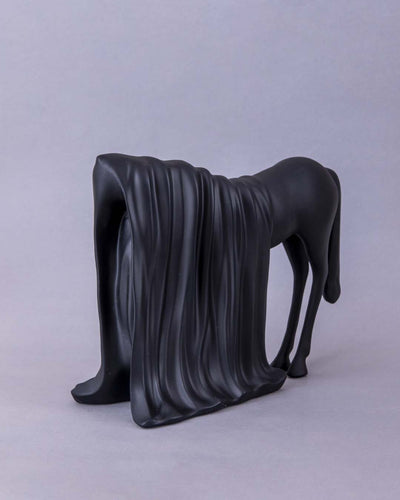 Modern Abstract Animal Sculpture - Black