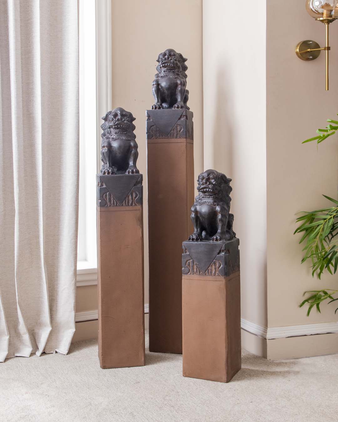 Chinese Guardian Lion Foo Dog - Large