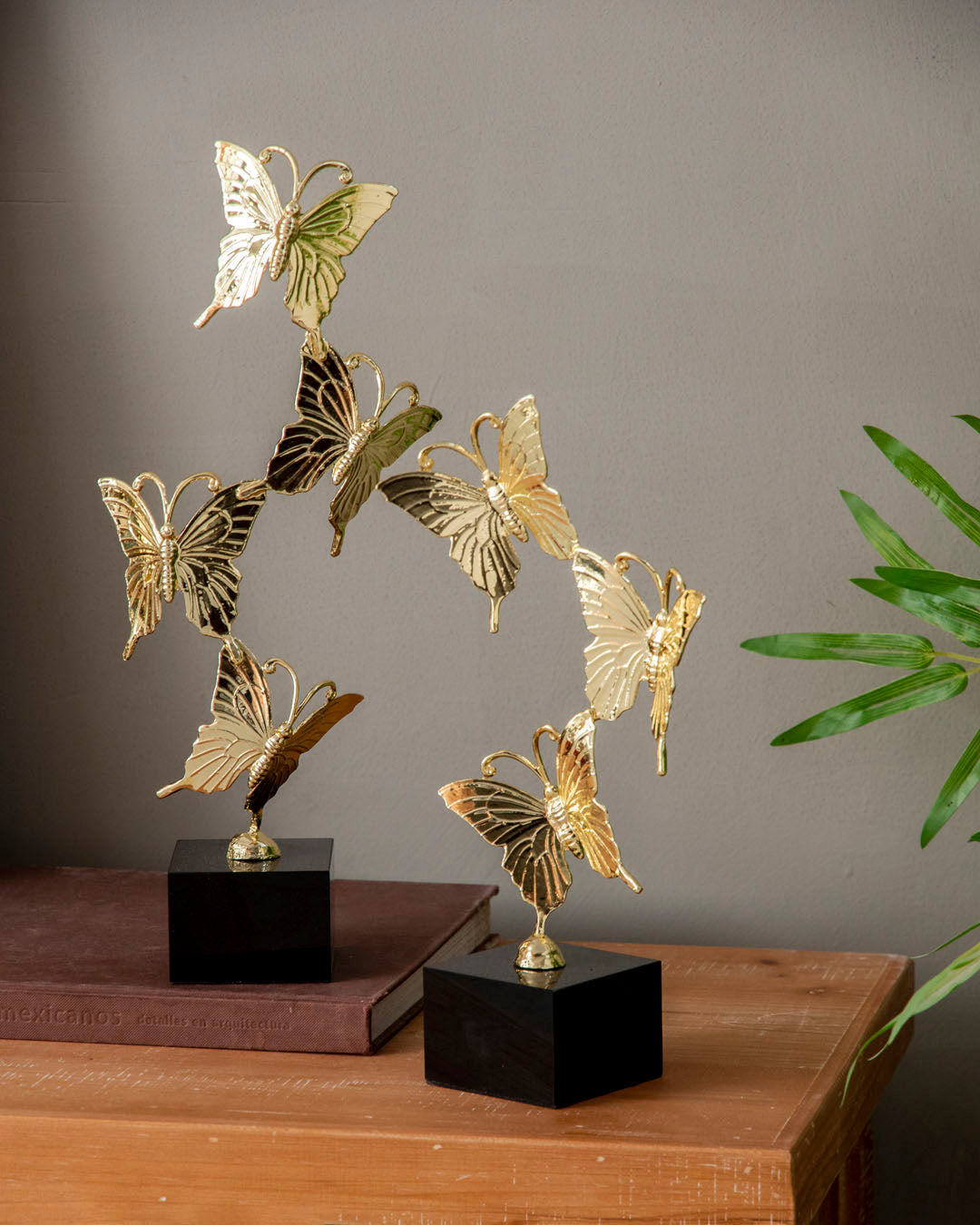 Golden Butterfly Decoative Accent - Large