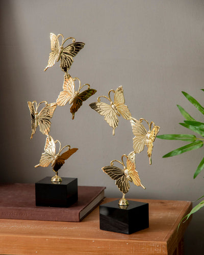 Golden Butterfly Decoative Accent - Large