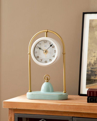 Aqua Serenity Deer Table Clock - Set Of 3