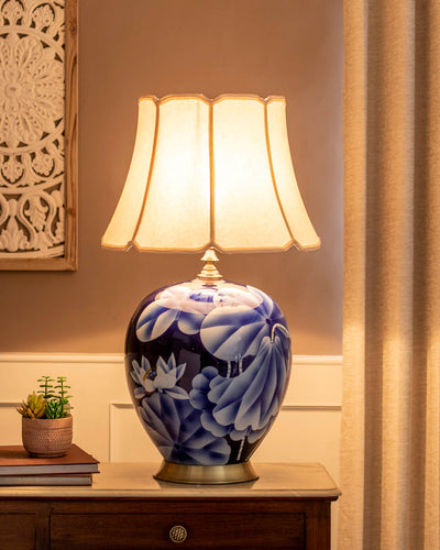 The Lotus Ceramic Table Lamp