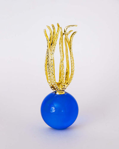 Blue Crystal Ornaments Octopus Figurine - Large