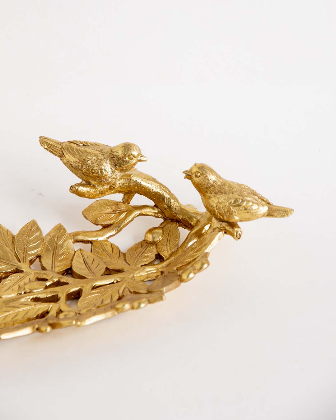 Golden Leaf Decorative Platter