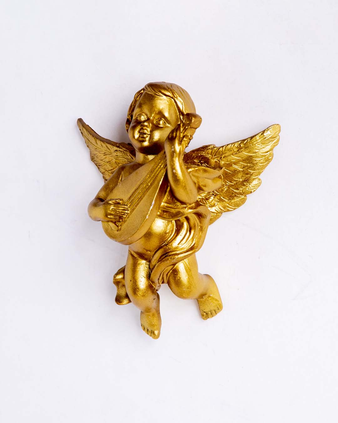 Golden 'Angelic Musician' Wall Accent