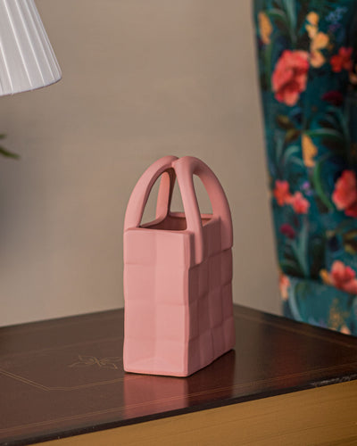 Decorative Ceramic Handbag Vase - Small