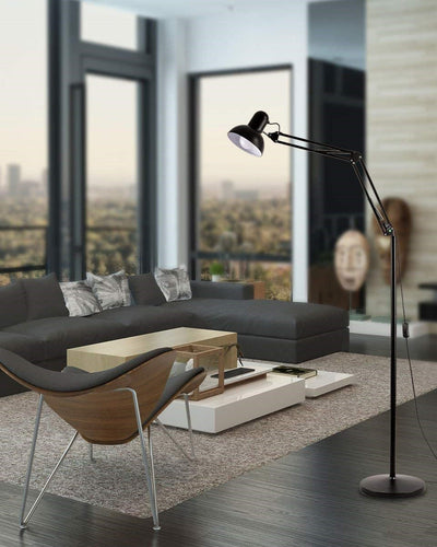 Adjustable Swing Arm Task Floor Lamp