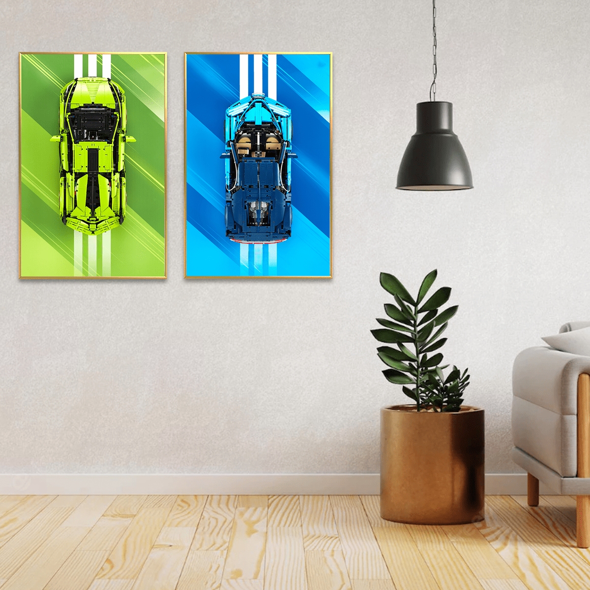 Ferrari F1 Technic Series Wall Frame with Ferrari F1 SF-24 Complete Set