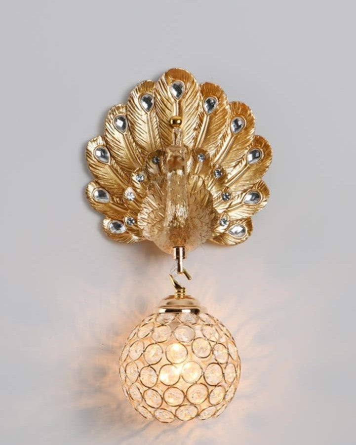 Antique Peacock Decorative Wall Light