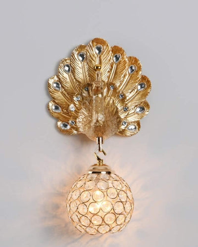 Antique Peacock Decorative Wall Light