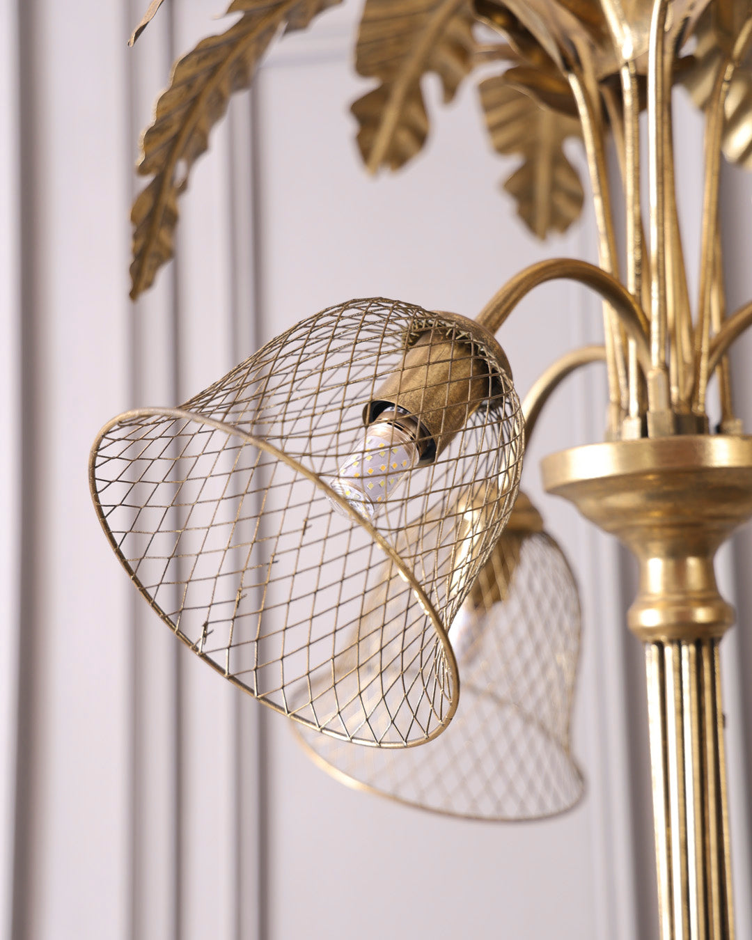 Golden Palm Tree Floor Lamp