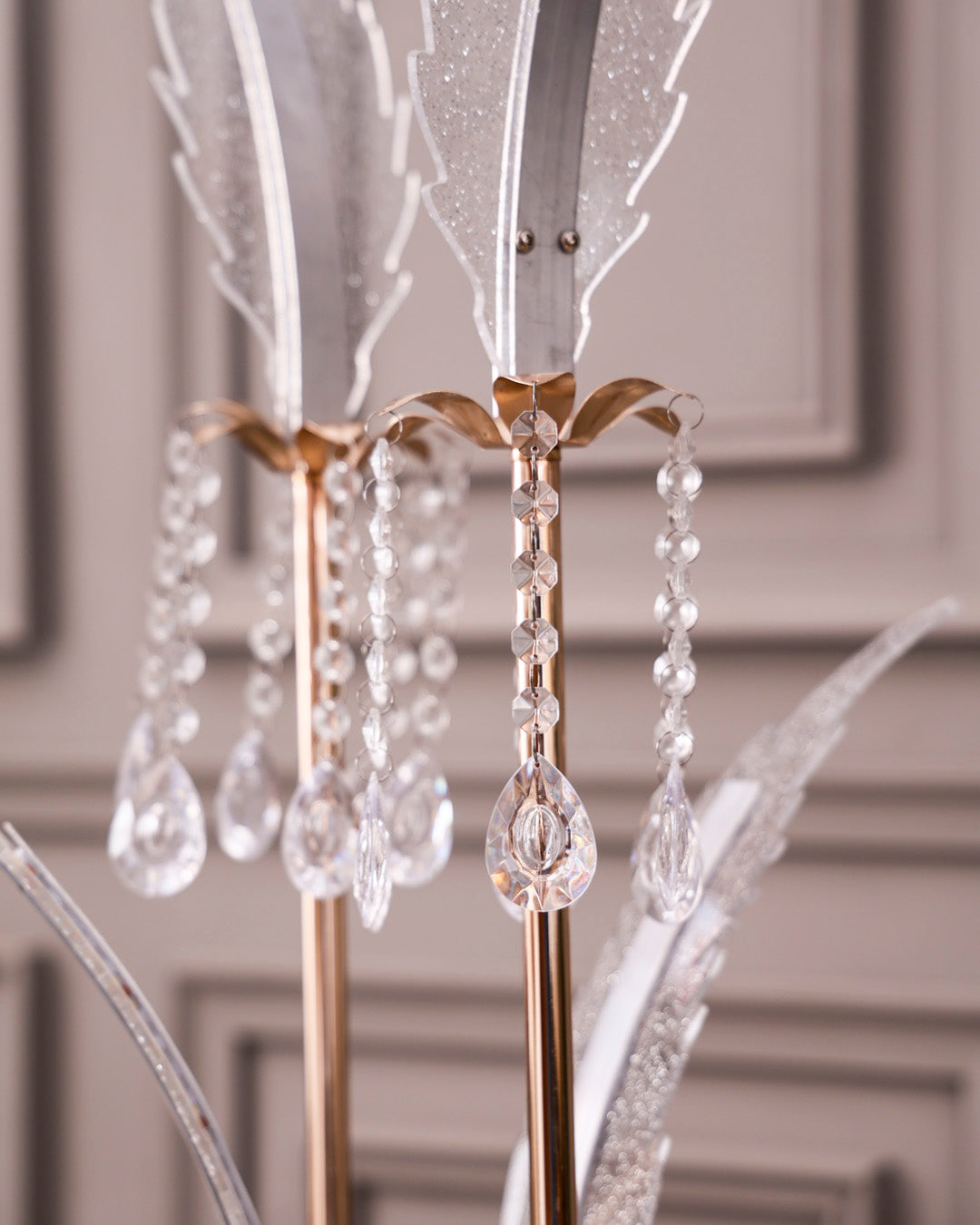 Crystal Plume Floor Lamp
