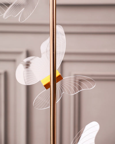Vertical Floating Butterfly Floor Lamp