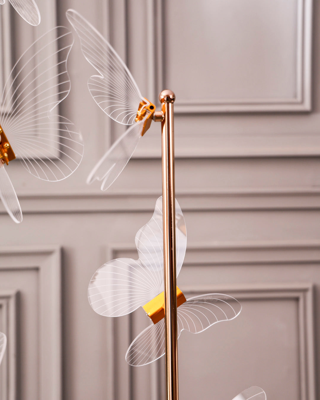 Vertical Floating Butterfly Floor Lamp