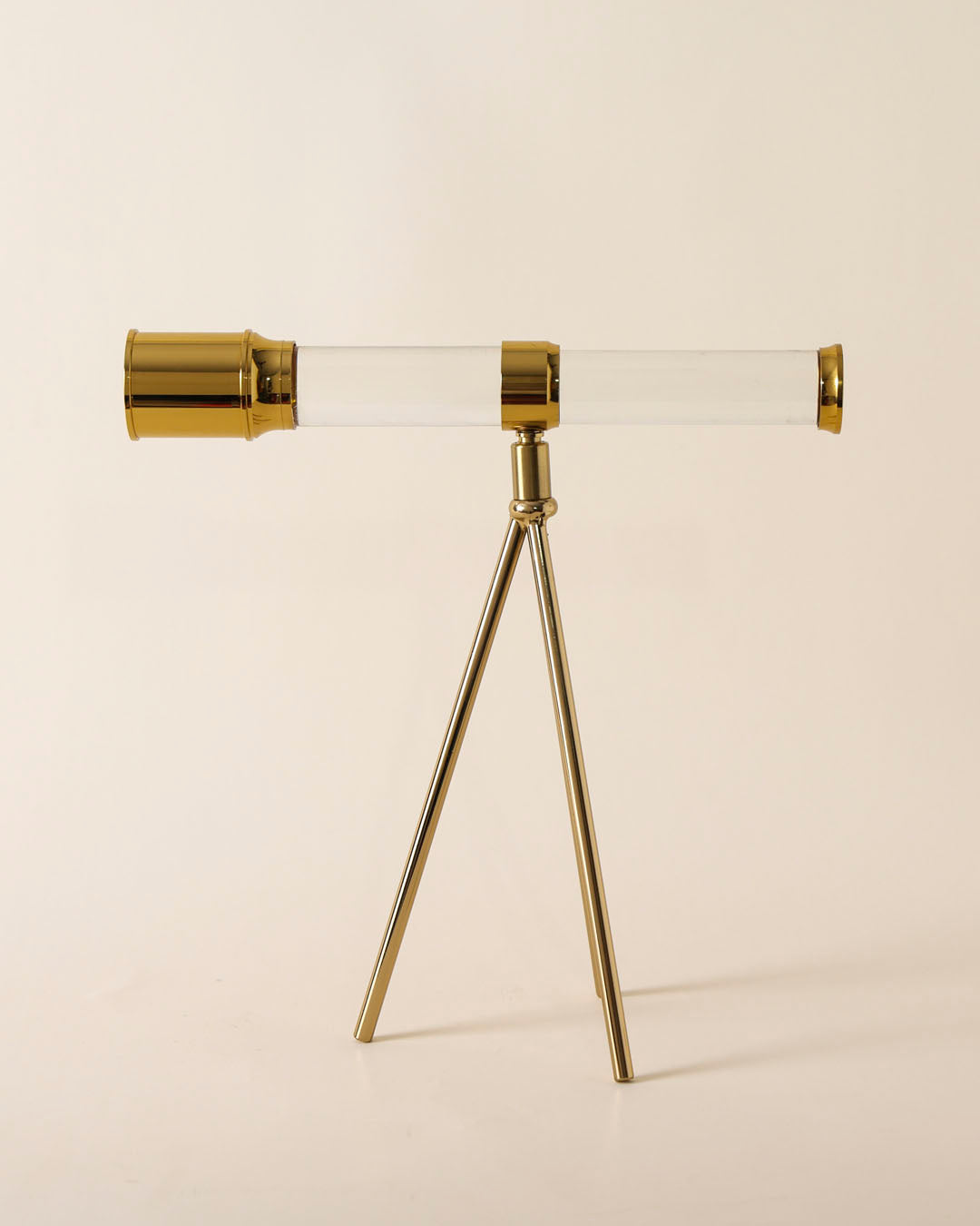 Crystal Gold Telescope Decorative Accent