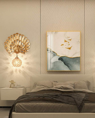 Antique Peacock Decorative Wall Light